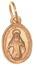 Medalha N Sra. das Graças, 10mm dourada